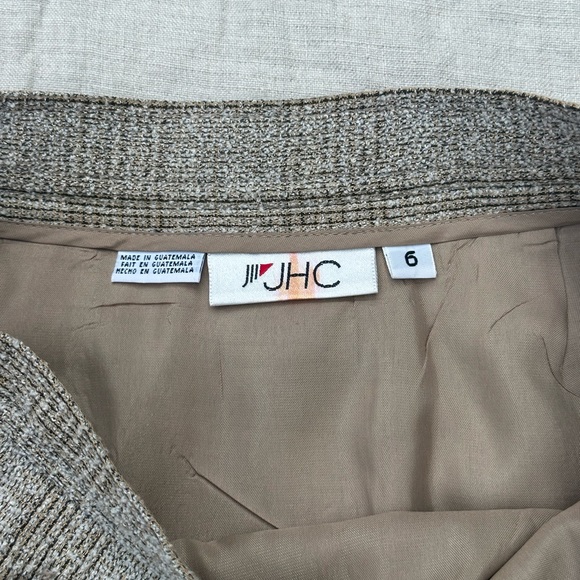 Vintage Plaid Skirt Size 6 Structured A-Line Silhouette - Picture 6 of 6